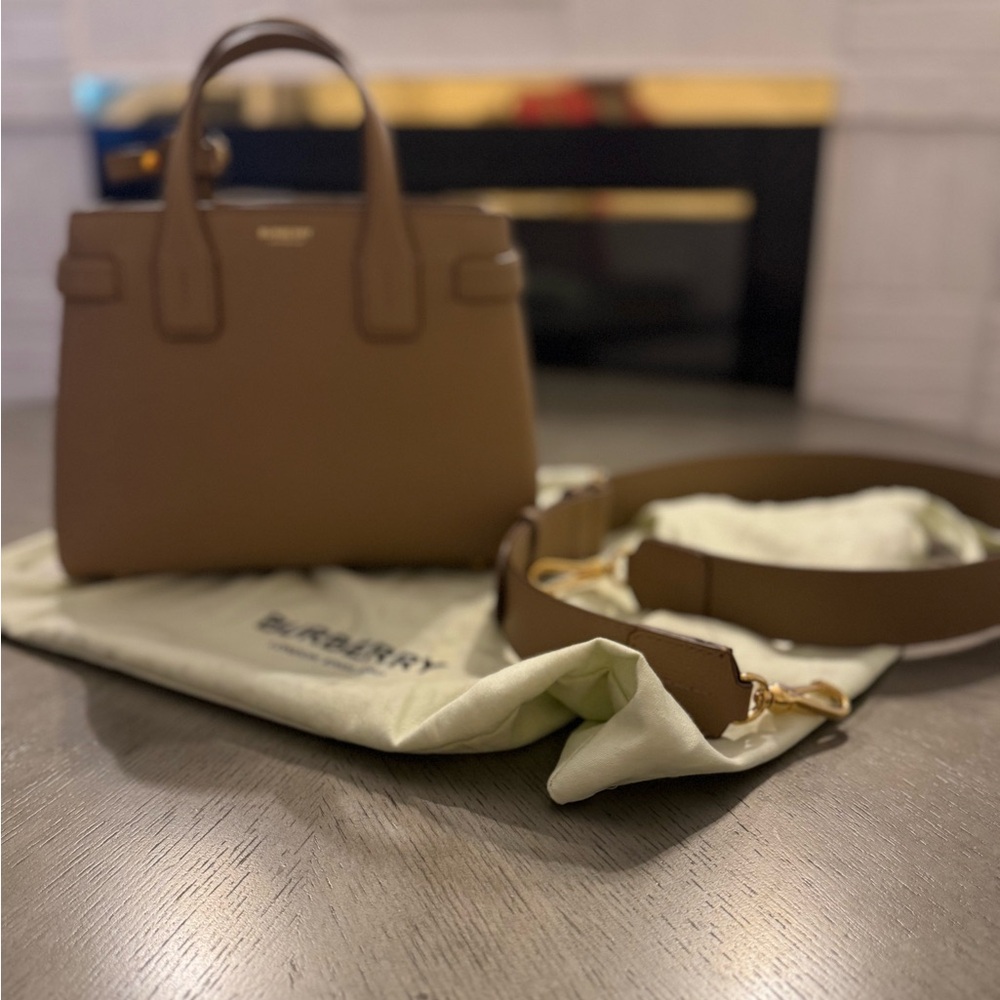 Burberry Tan Leather Satchel